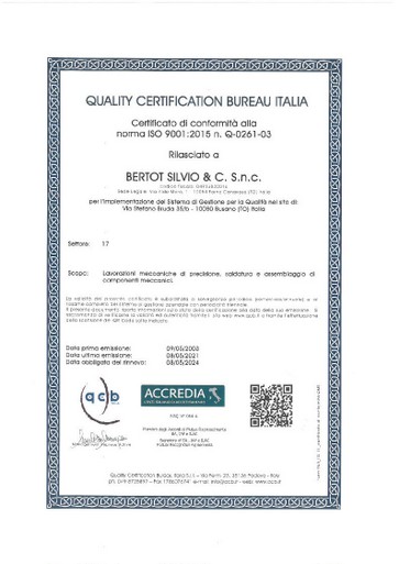 Certificazione di qualità QCB